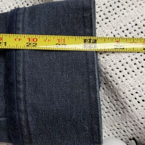 Jones New York Sport Stretch Blue Velvet Button Blue Jean Sz XL Jacket w Pocket - Picture 9 of 9